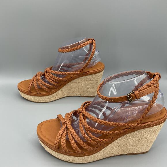 NEW Zodiac Women’s Shana Espadrille Wedge Sandals Brown Size 11M - Picture 2 of 10